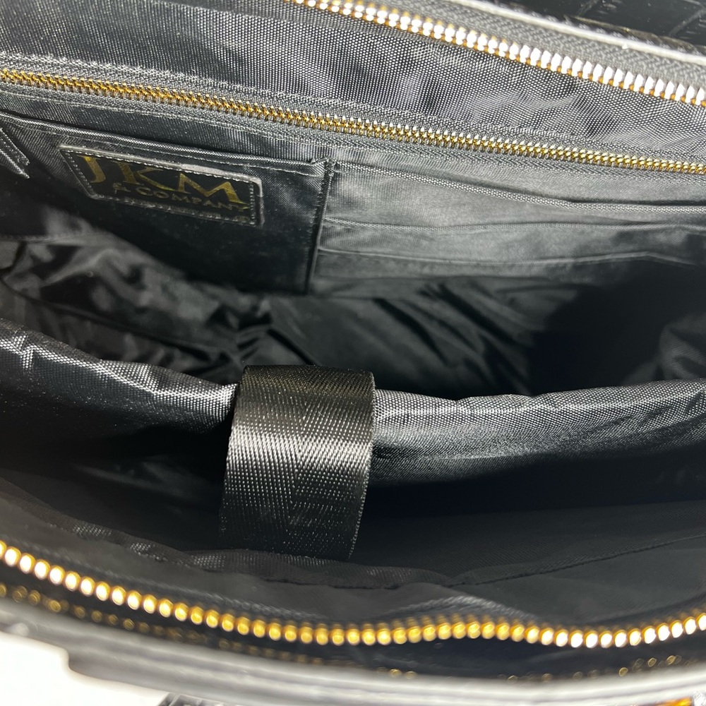 JKM and Company CONTESSA Purple Rolling Tote Bag, Travel Bag or Rolling Work Bag - Picture 13 of 16